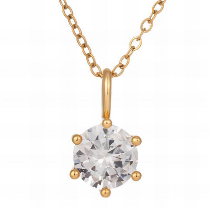 Necklace, 18K Gold Plated Steel