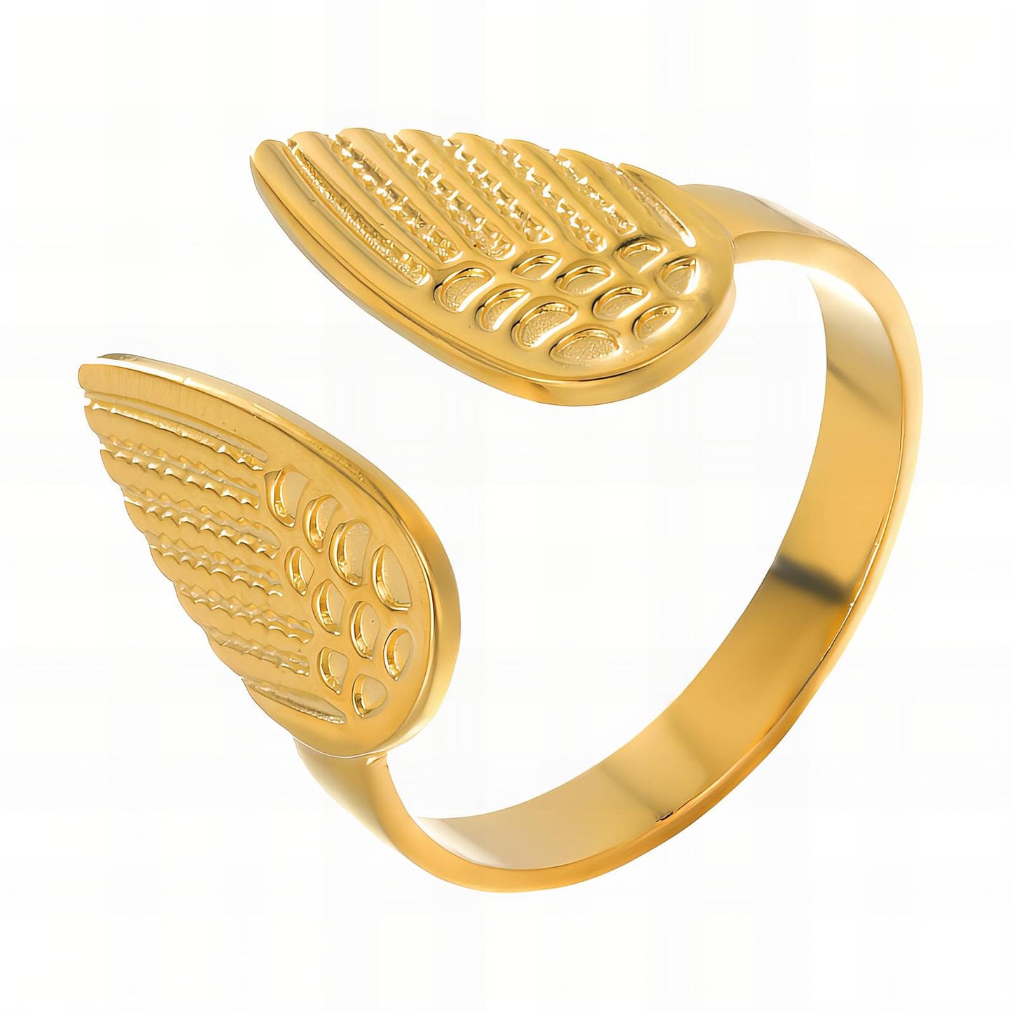 Ring, 18K Gold Plated Steel
