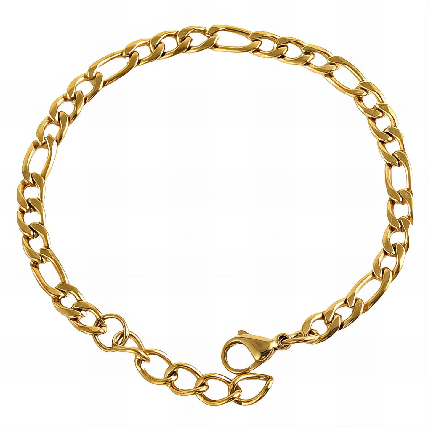 Bracelet, 18K Gold Plated Steel