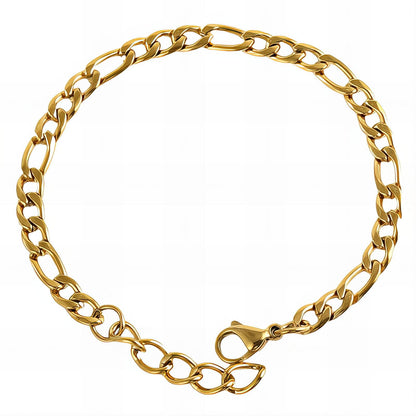 Bracelet, 18K Gold Plated Steel