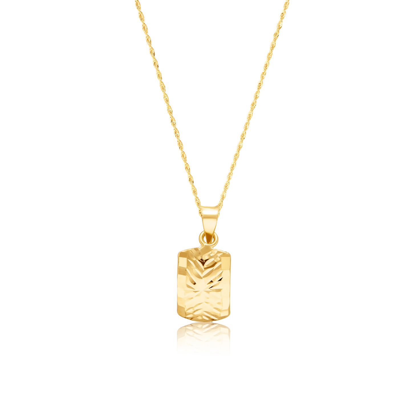 18K Pure Gold Curved Clip Jewelry Set