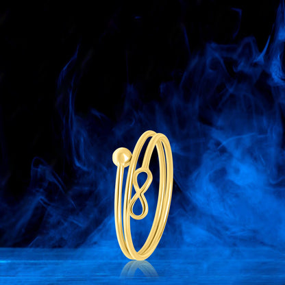 18K Pure Gold Infinity Ring