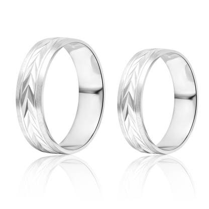 Real 925 Sterling Silver Couple Rings