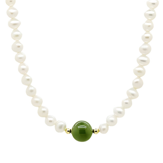 Necklace, 18K Gold Plated Steel
