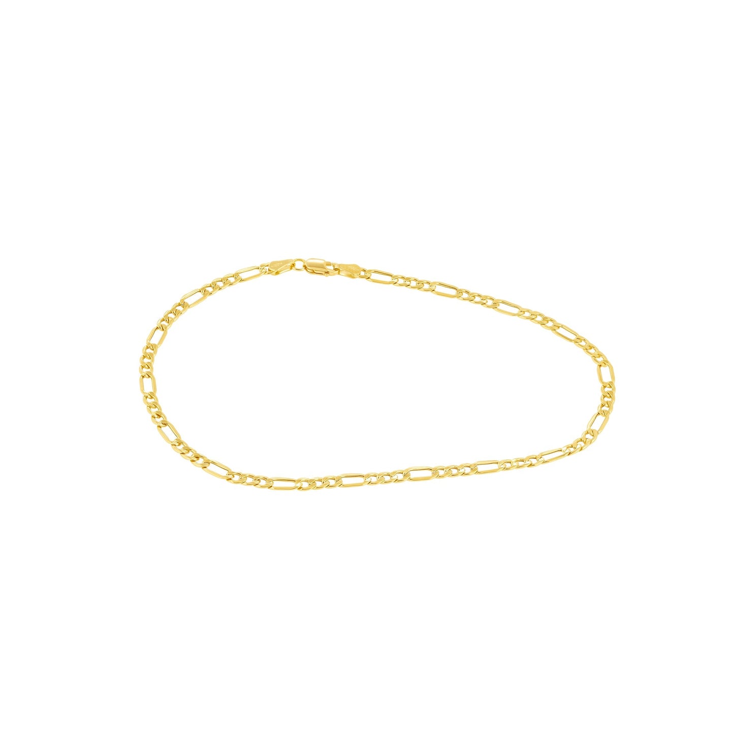 18K Pure Gold Linked Anklet