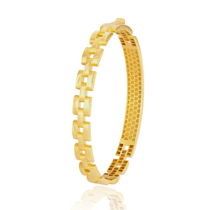 18K Pure Gold Elegant Thick Bangle
