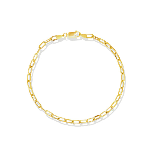 18K Pure Gold Linked Bracelet