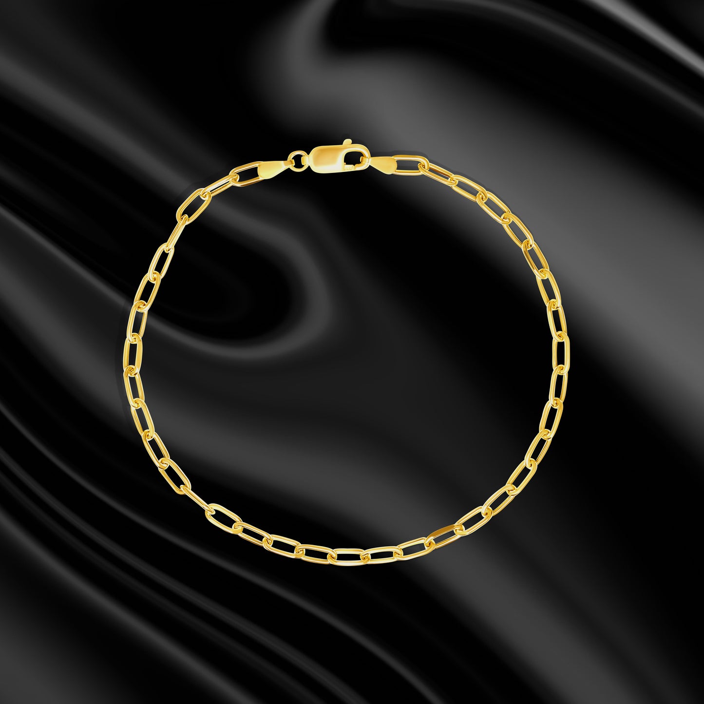 18K Pure Gold Linked Bracelet
