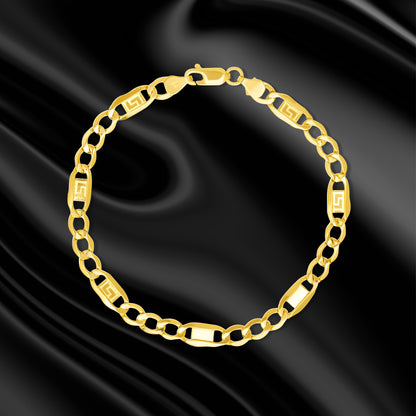 18K Pure Gold Linked Bracelet