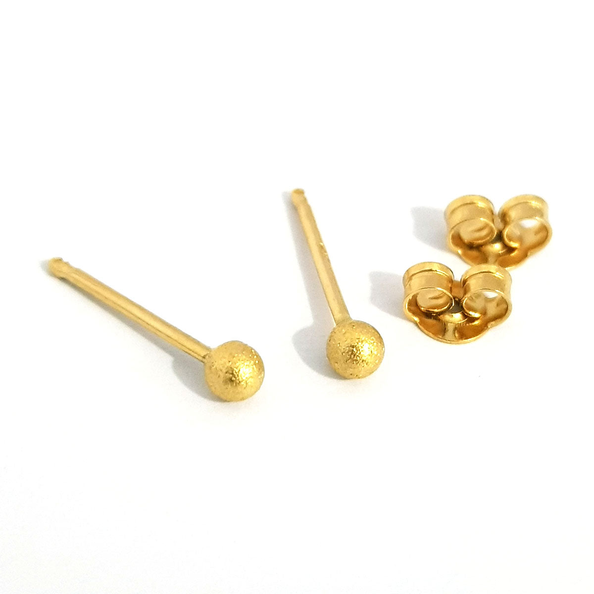 18K Pure Gold Ball Design Earrings | Earring | 18K Gold Jewelry