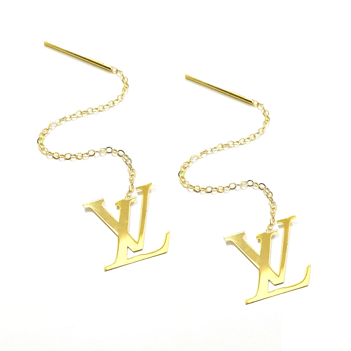 18K Pure Gold Elegant Design Dangling Earrings | Earring | 18K Gold Jewelry