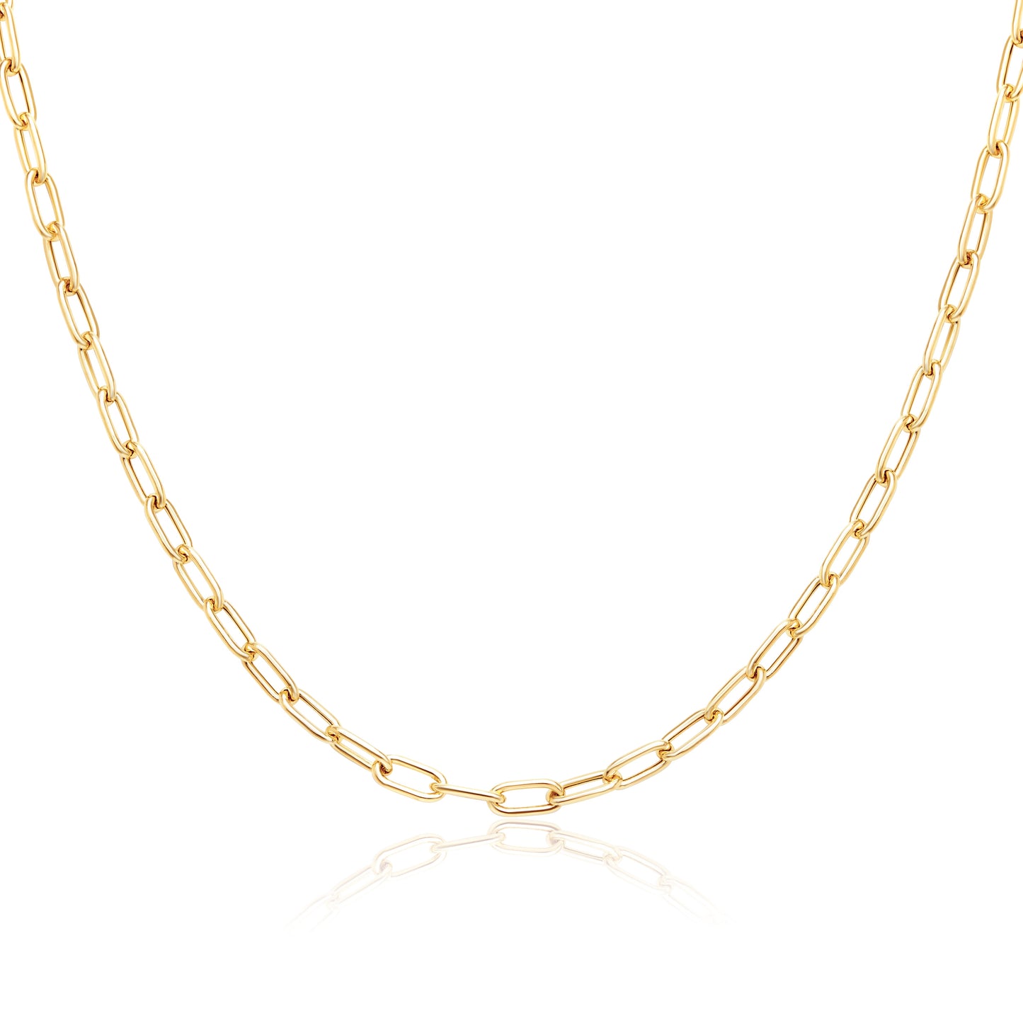 18K Pure Gold Linked Chain