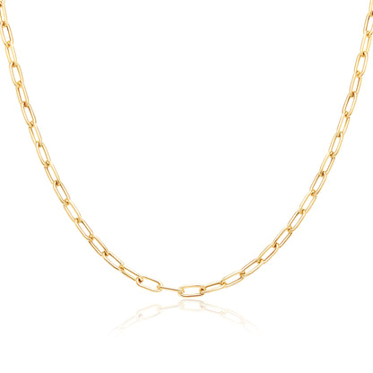 18K Pure Gold Linked Chain