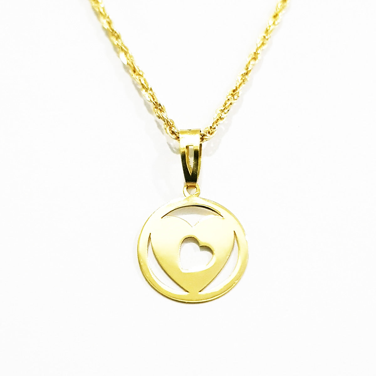 18K Pure Gold Heart Necklace | Necklace | 18K Gold Jewelry