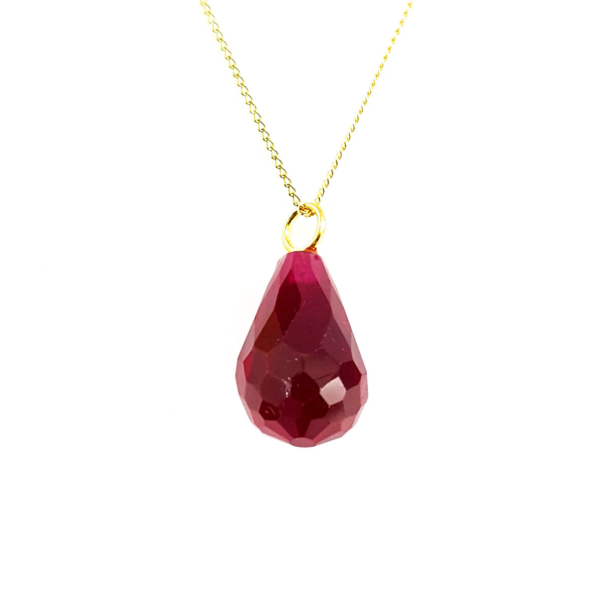 18K Pure Gold Stone Necklace | Necklace | 18K Gold Jewelry
