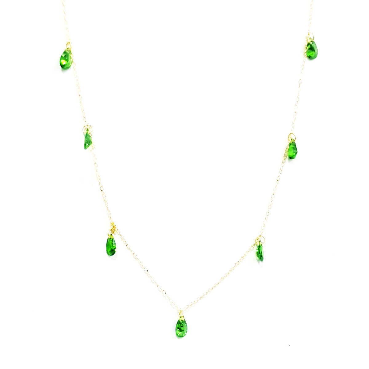 18K Pure Gold Stone Necklace | Necklace | 18K Gold Jewelry