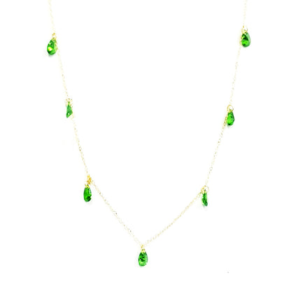 18K Pure Gold Stone Necklace | Necklace | 18K Gold Jewelry