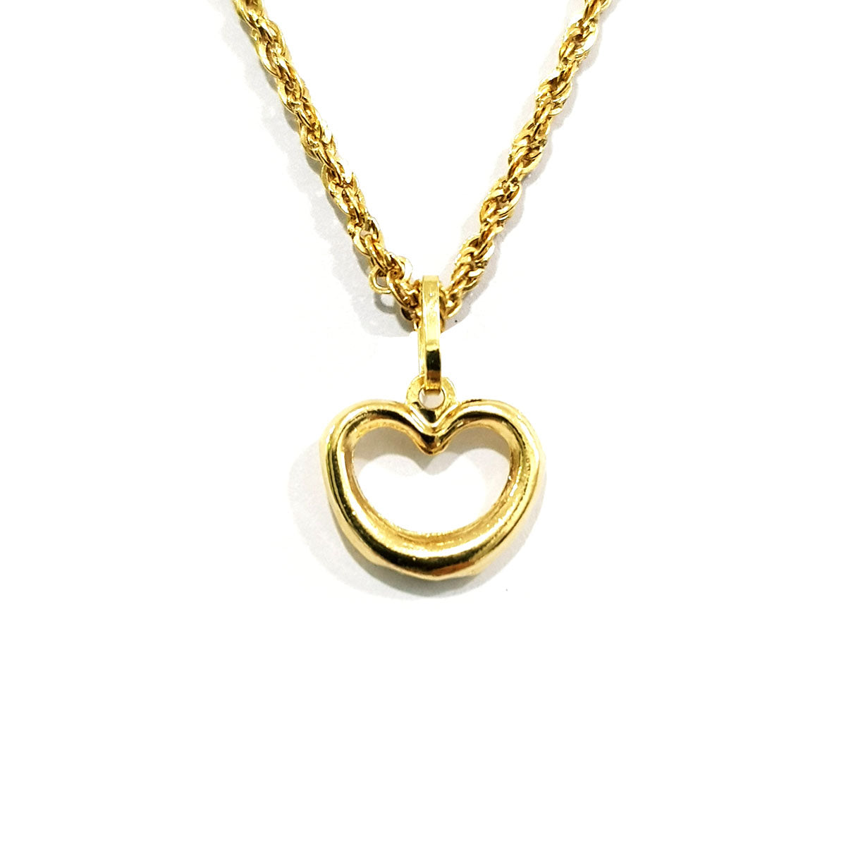 18K Pure Gold Heart Necklace | Necklace | 18K Gold Jewelry