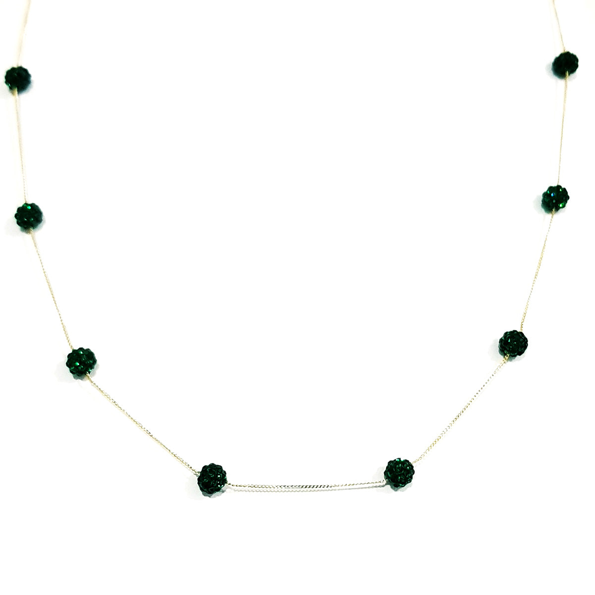 18K Pure Gold Swarovski Necklace | Necklace | 18K Gold Jewelry