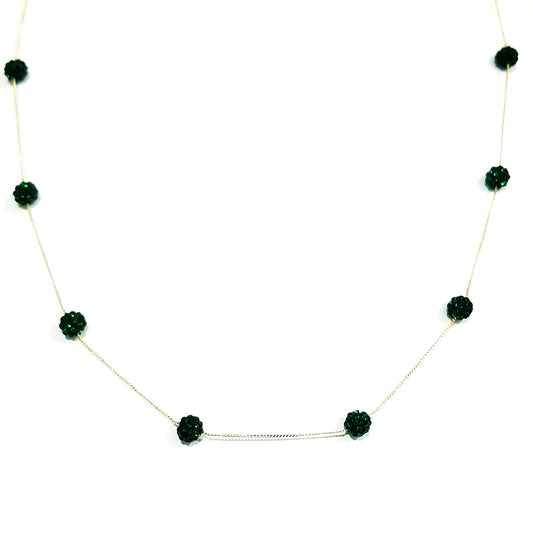 18K Pure Gold Swarovski Necklace | Necklace | 18K Gold Jewelry