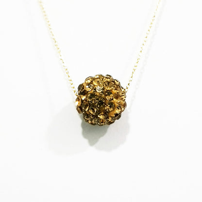 18K Pure Gold Swarovski Design Necklace | Necklace | 18K Gold Jewelry