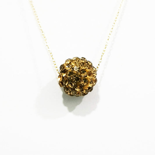 18K Pure Gold Swarovski Design Necklace | Necklace | 18K Gold Jewelry