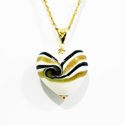 18K Pure Gold Heart Necklace | Necklace | 18K Gold Jewelry