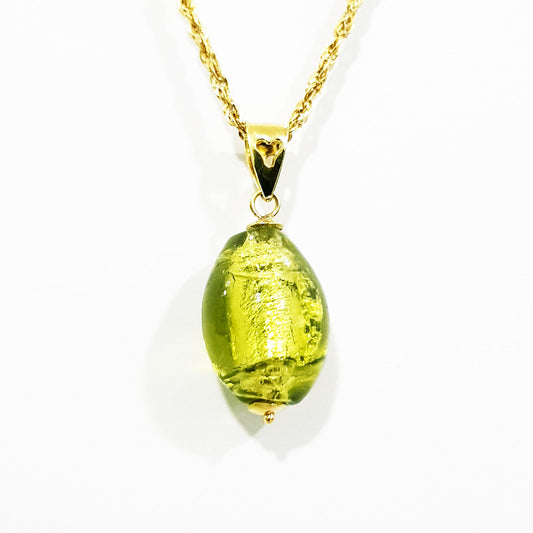 18K Pure Gold Stone Necklace | Necklace | 18K Gold Jewelry