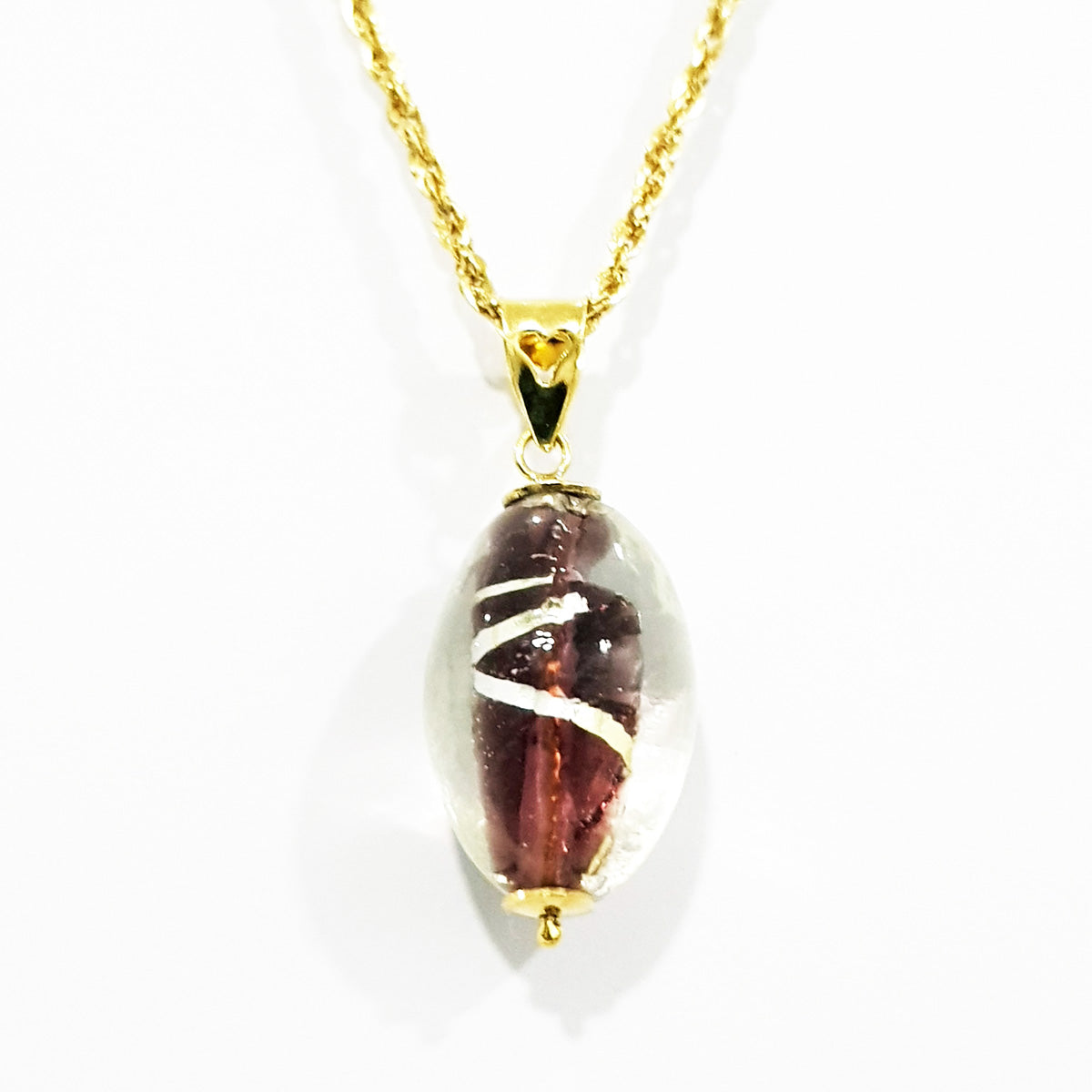 18K Pure Gold Stone Necklace | Necklace | 18K Gold Jewelry