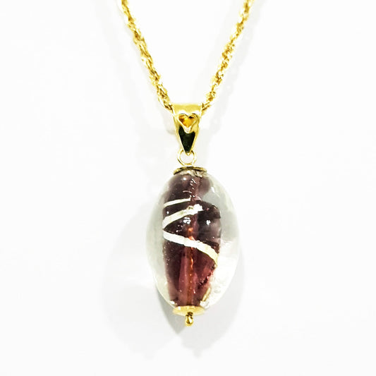 18K Pure Gold Stone Necklace | Necklace | 18K Gold Jewelry