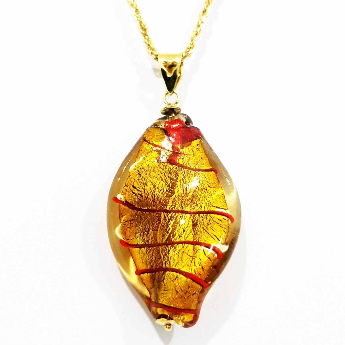 18k Pure Gold Stone Necklace | Necklace | 18K Gold Jewelry