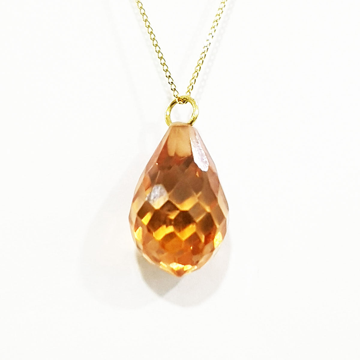 18K Pure Gold Gem Necklace | Necklace | 18K Gold Jewelry