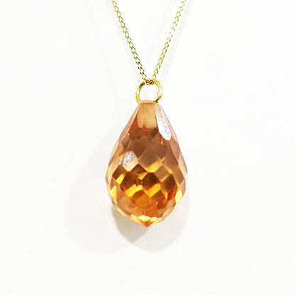 18K Pure Gold Gem Necklace | Necklace | 18K Gold Jewelry