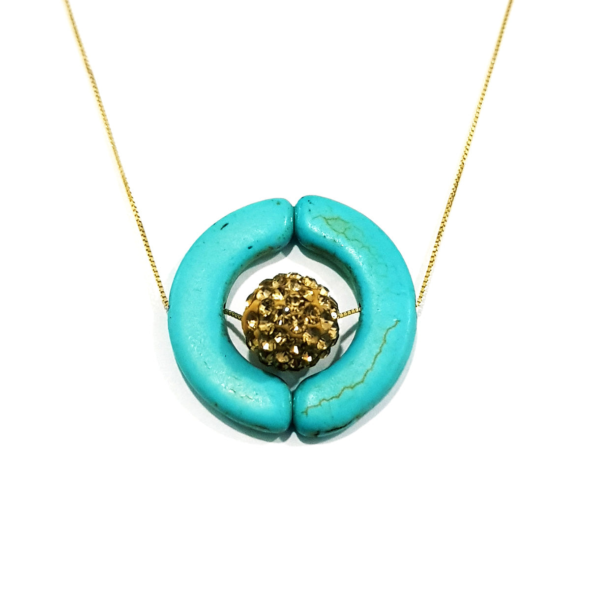 18K Pure Gold Ball Necklace | Necklace | 18K Gold Jewelry