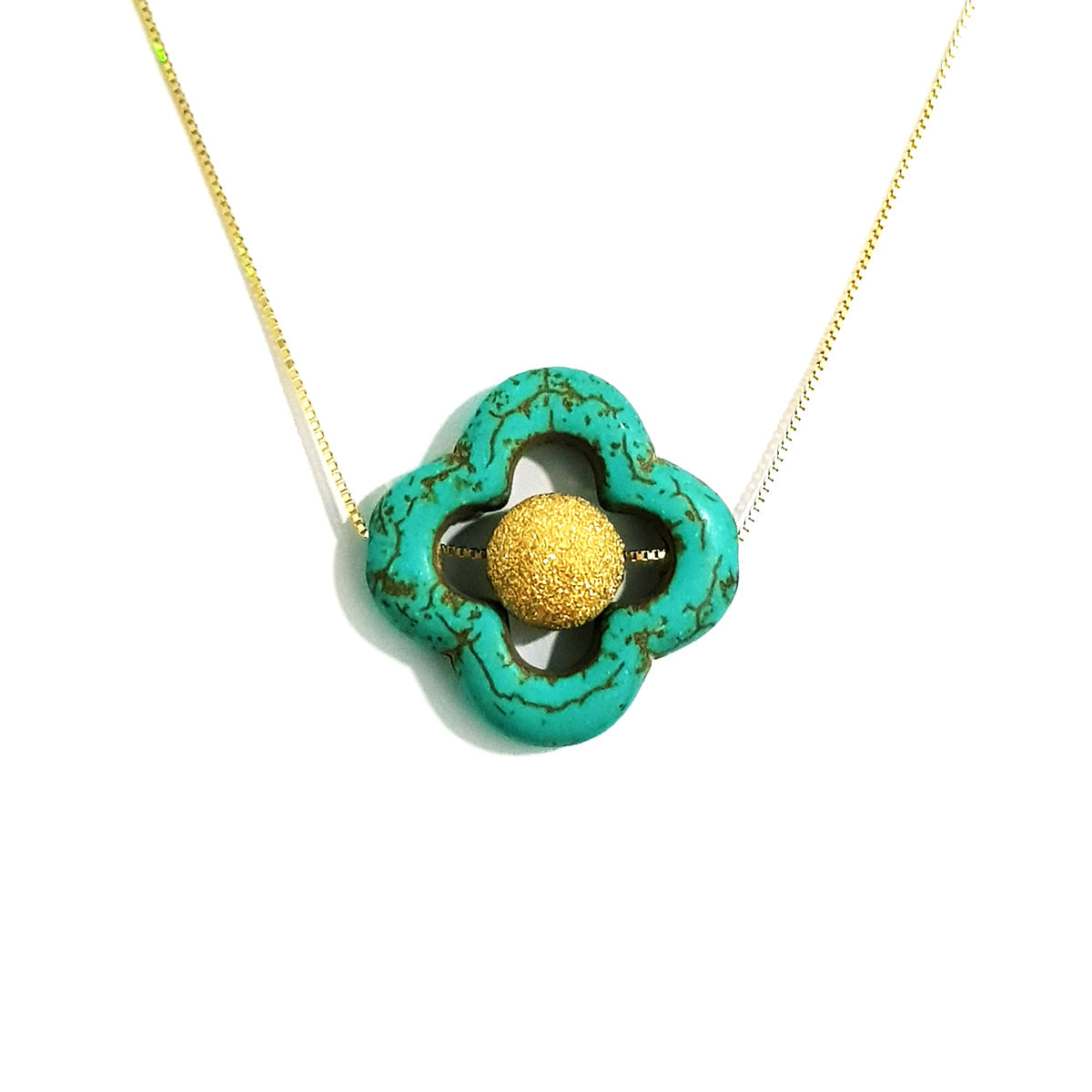 18K Pure Gold Ball Necklace | Necklace | 18K Gold Jewelry