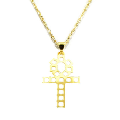 18K Pure Gold Cross Necklace | Necklace | 18K Gold Jewelry
