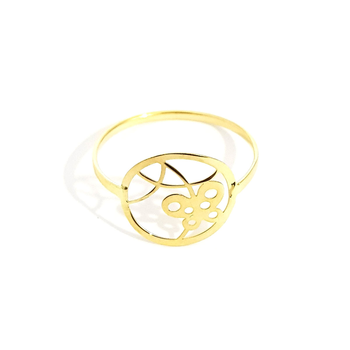 18K Pure Gold Butterfly Ring | Ring | 18K Gold Jewelry