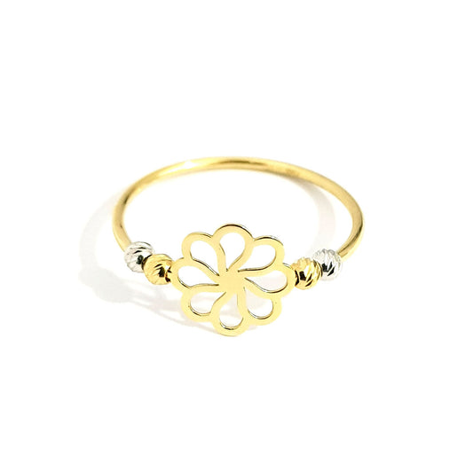 18K Pure Gold Flower Ring | Ring | 18K Gold Jewelry