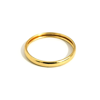 18K Pure Gold Plain Ring | Ring | 18K Gold Jewelry