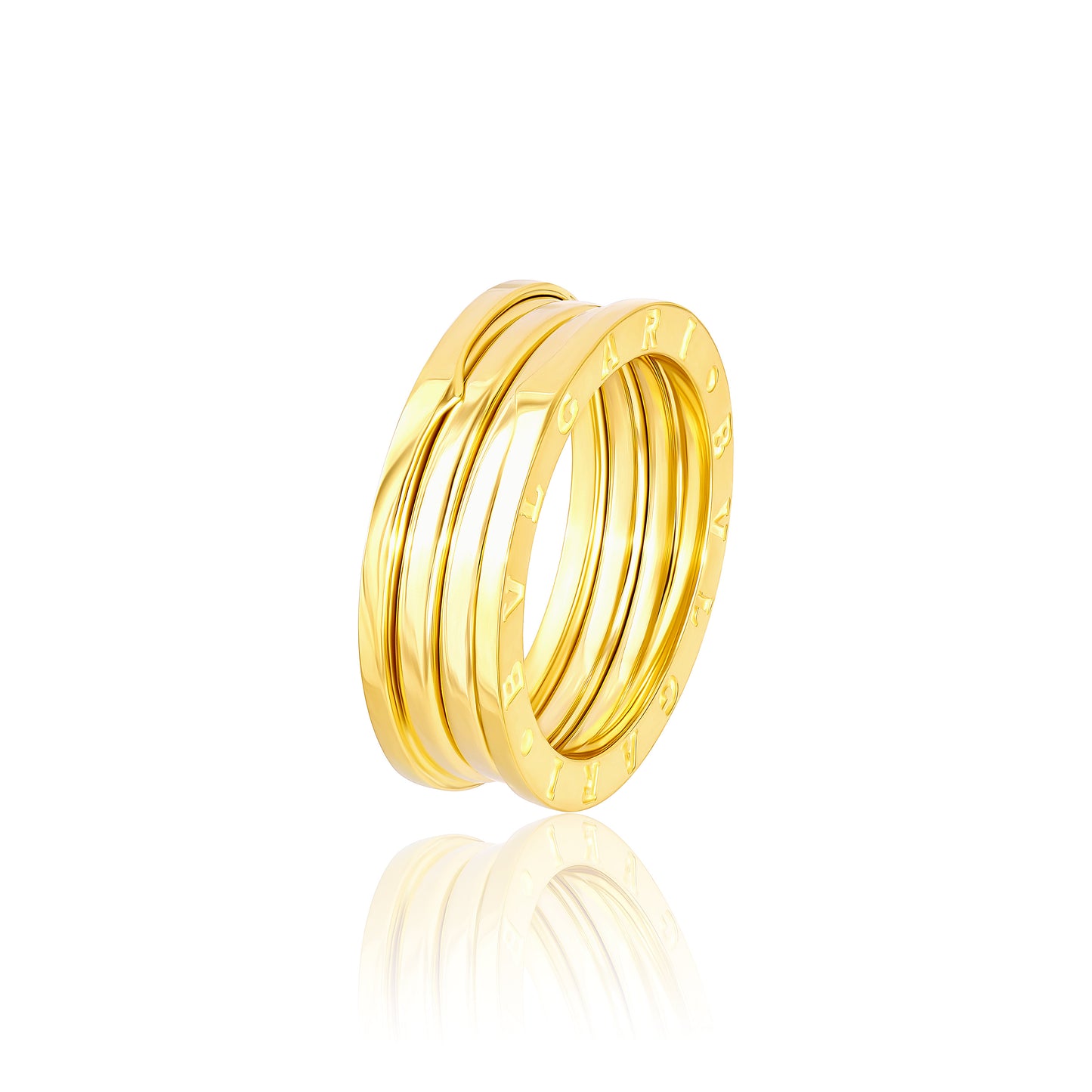 18K Pure Gold Round Ring