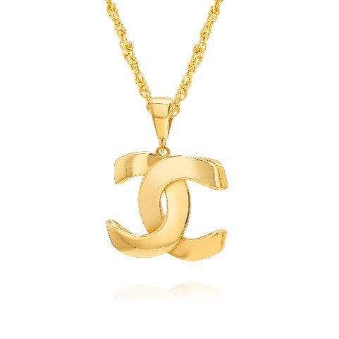 18K Pure Gold C.H Necklace