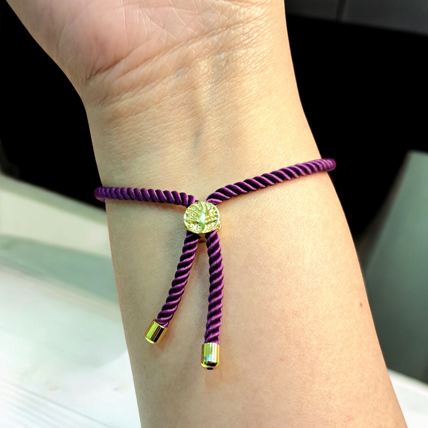 21K Pure Gold Adjustable Bracelet