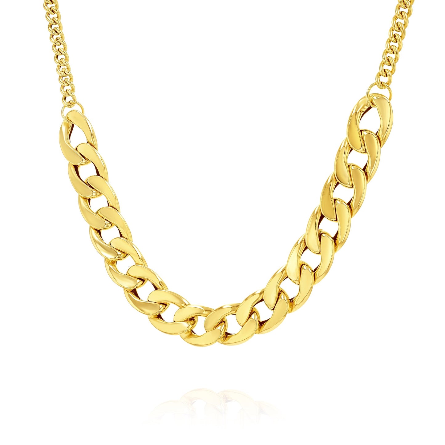 18K Pure Gold Elegant Linked Jewelry Set