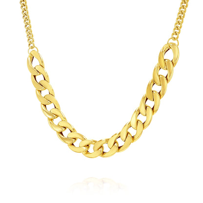 18K Pure Gold Elegant Linked Jewelry Set