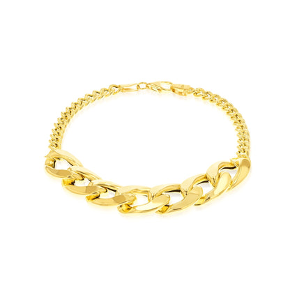 18K Pure Gold Elegant Linked Jewelry Set