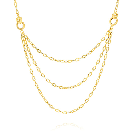 18K Pure Gold Thin Layer Jewelry Set