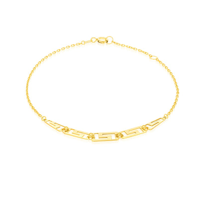 18K Pure Gold Elegant Flat Jewelry Set