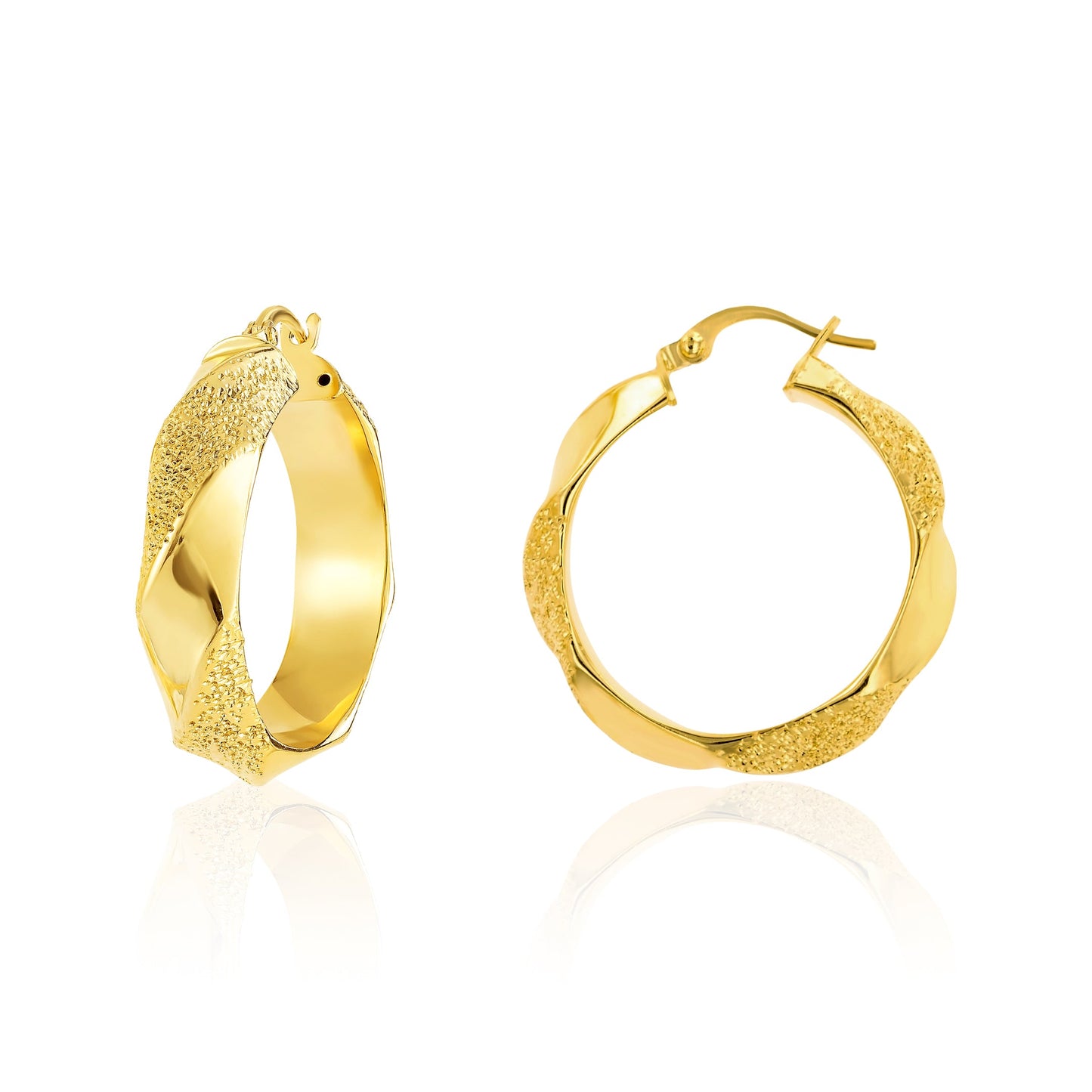 18K Pure Gold Round Jewelry Set