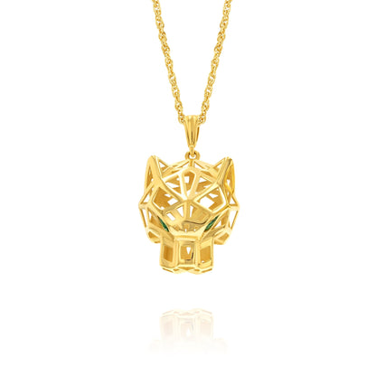 18K Pure Gold Panther Jewelry Set