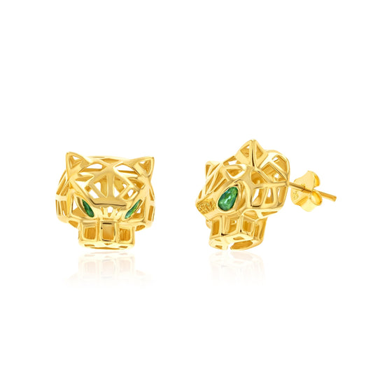18K Pure Gold Panther Jewelry Set